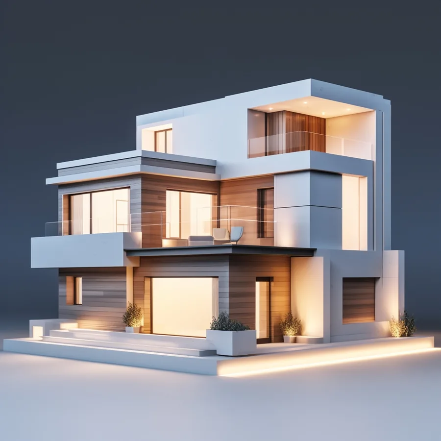 Modern house exterior