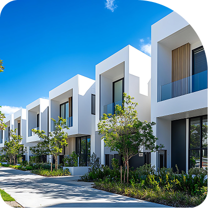 Modern residential apartment complex