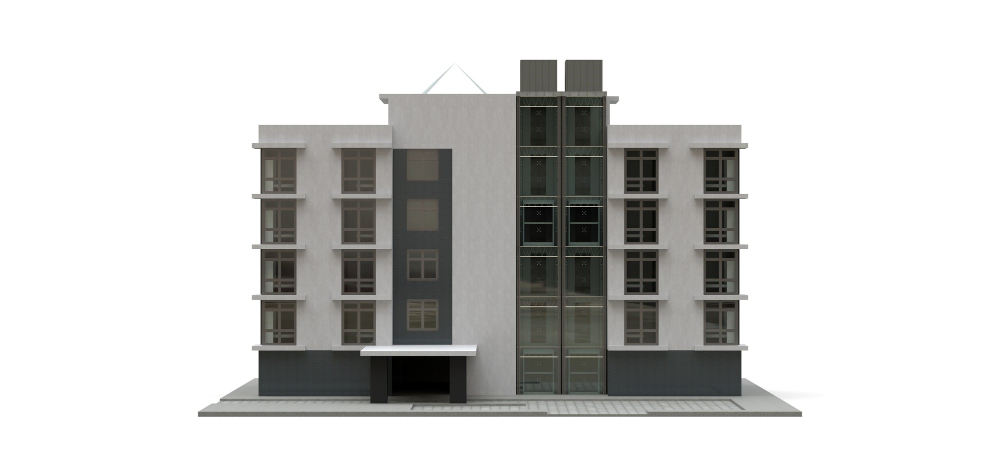 Apartment Block 3D Concept view 3