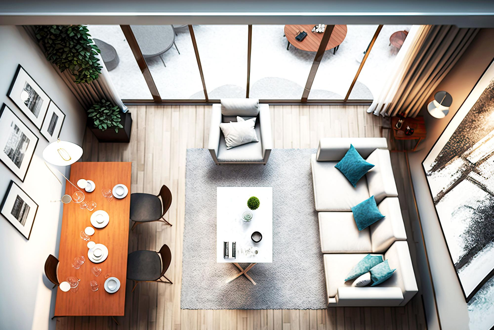 Modern Living & Dining Interior view 4