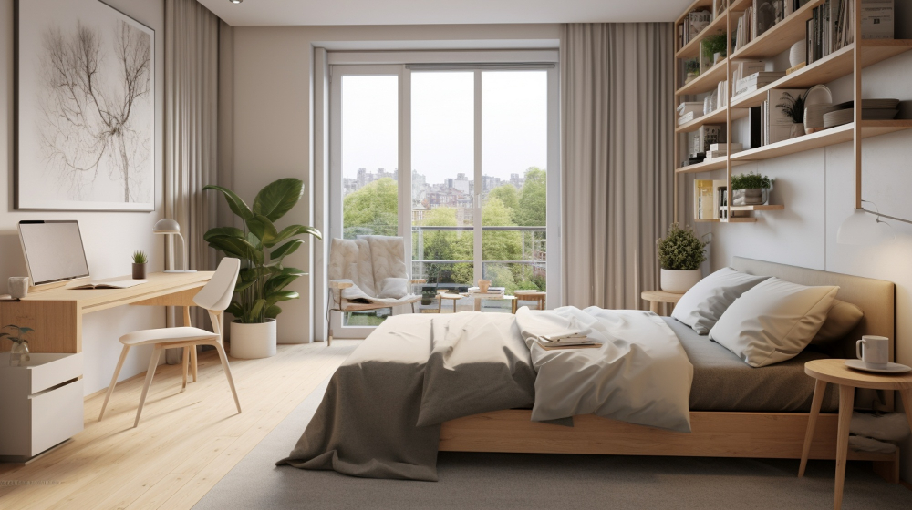 Bedroom & Home Office Interiors view 2