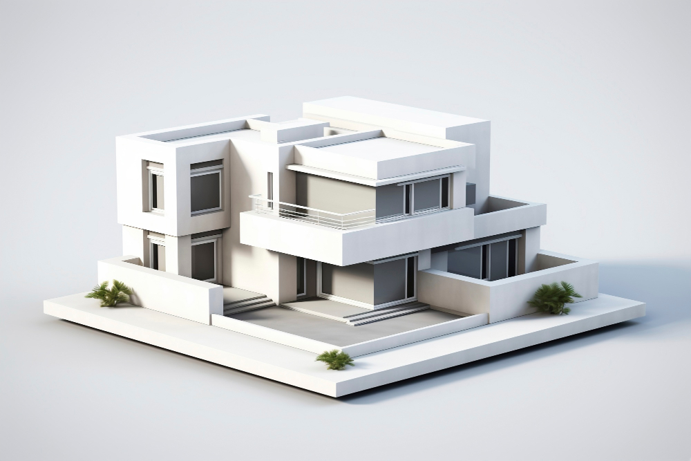Two-Storey Residential 3D Render view 2